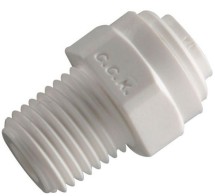 Фитинг прямой 3/8&quot;-1/4&quot;(трубка-резьба) Корея BSP AFA0604W